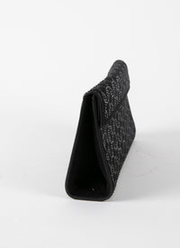 Pochette à motifs cloutés en cuir - Noir & Noir