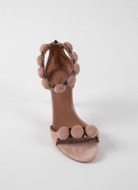 Sandales Bombe 90 en cuir - Chair