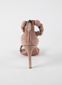 Sandales Bombe 90 en cuir - Chair