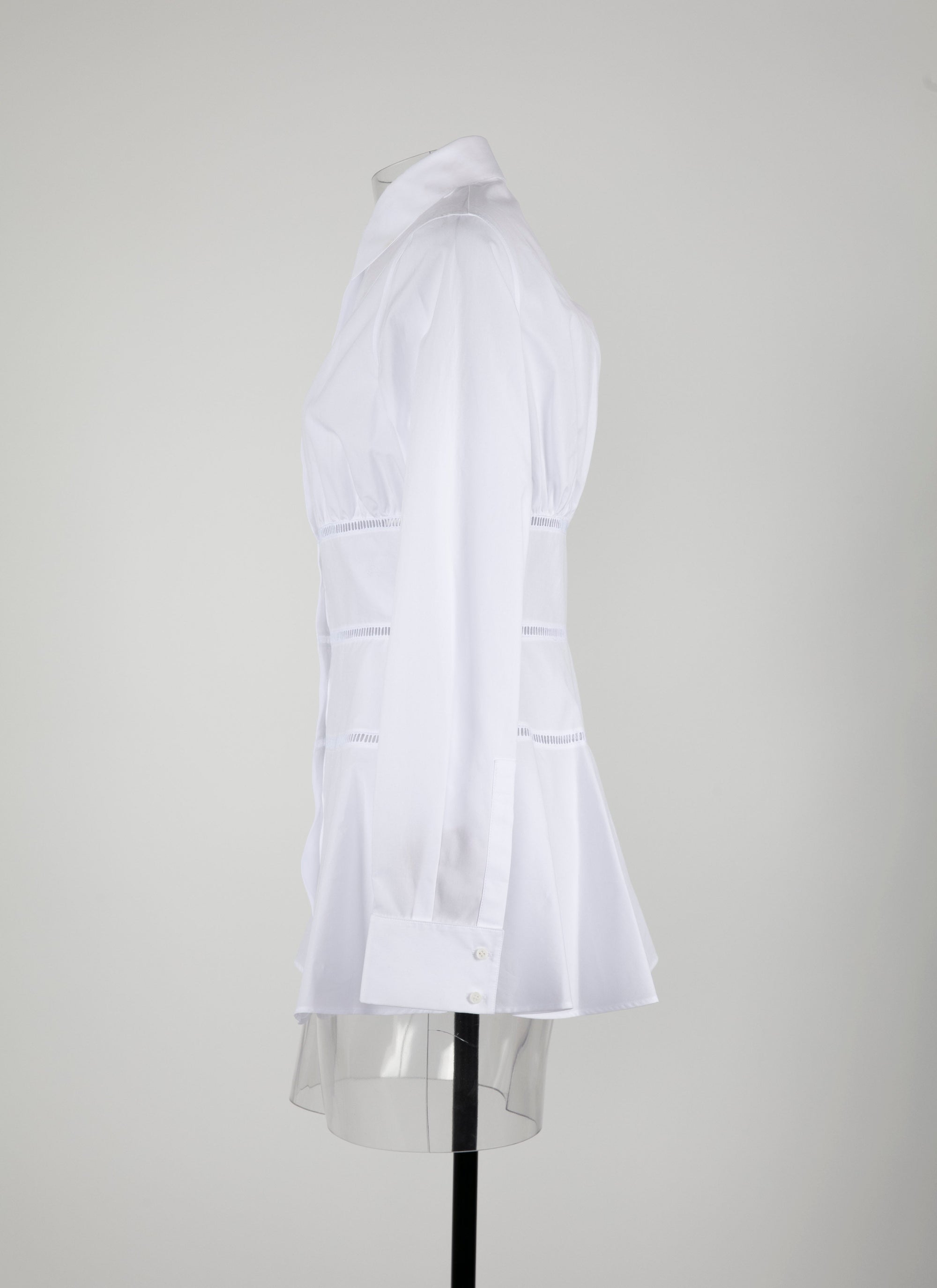 Openwork corset shirt - White