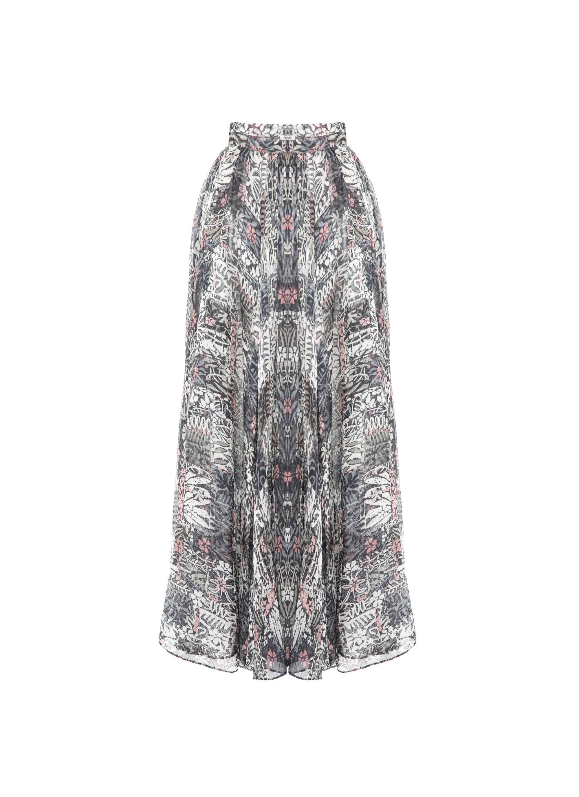 Silk floral skirt - Multicolour