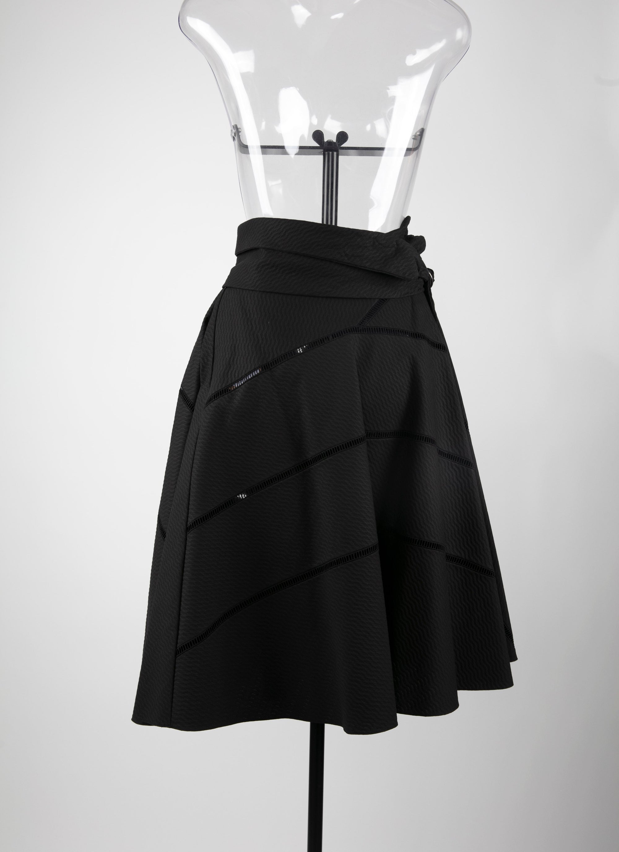 Jupe effet ceinture - Noir