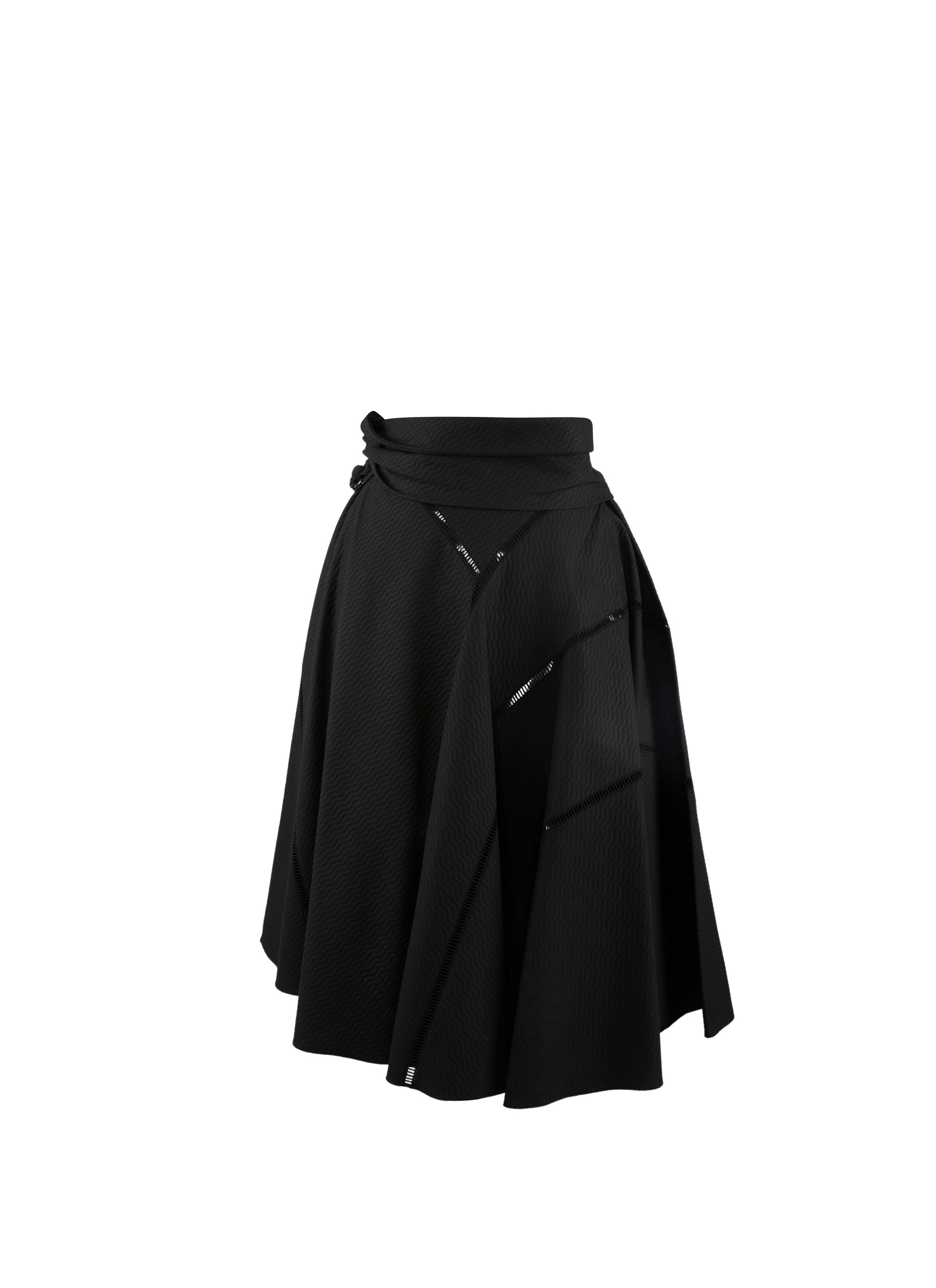 Jupe effet ceinture - Noir