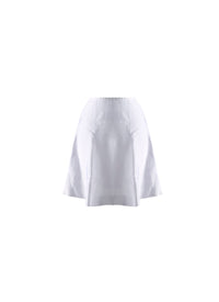 Fond de jupe courte unie transparente - Blanc