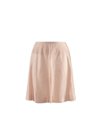 Short Plain Sheer Skirt Back - Flesh Pink