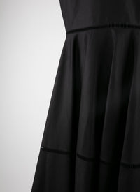 Robe à manches bouffantes - Noir