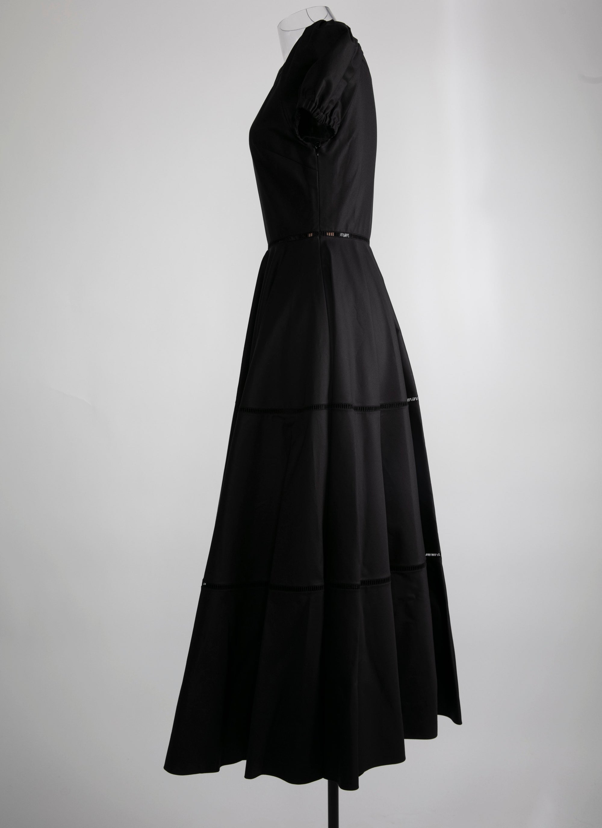 Robe à manches bouffantes - Noir