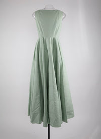 Sleeveless maxi dress - Celadon