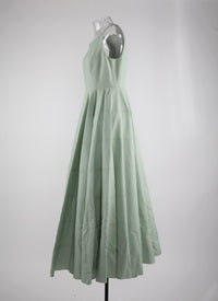 Sleeveless maxi dress - Celadon