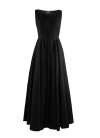 Robe longue sans manches - Noir