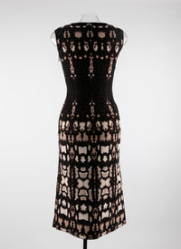 Sleeveless dress - Brown