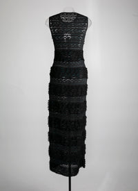 Robe à empiècements - Noir & Bleu