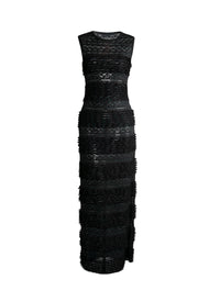 Robe à empiècements - Noir & Bleu