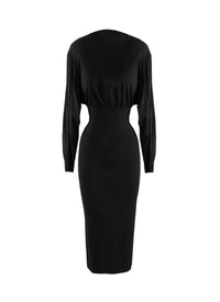 Robe à manches longues - Noir charbon