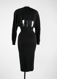 Robe à manches longues - Noir charbon