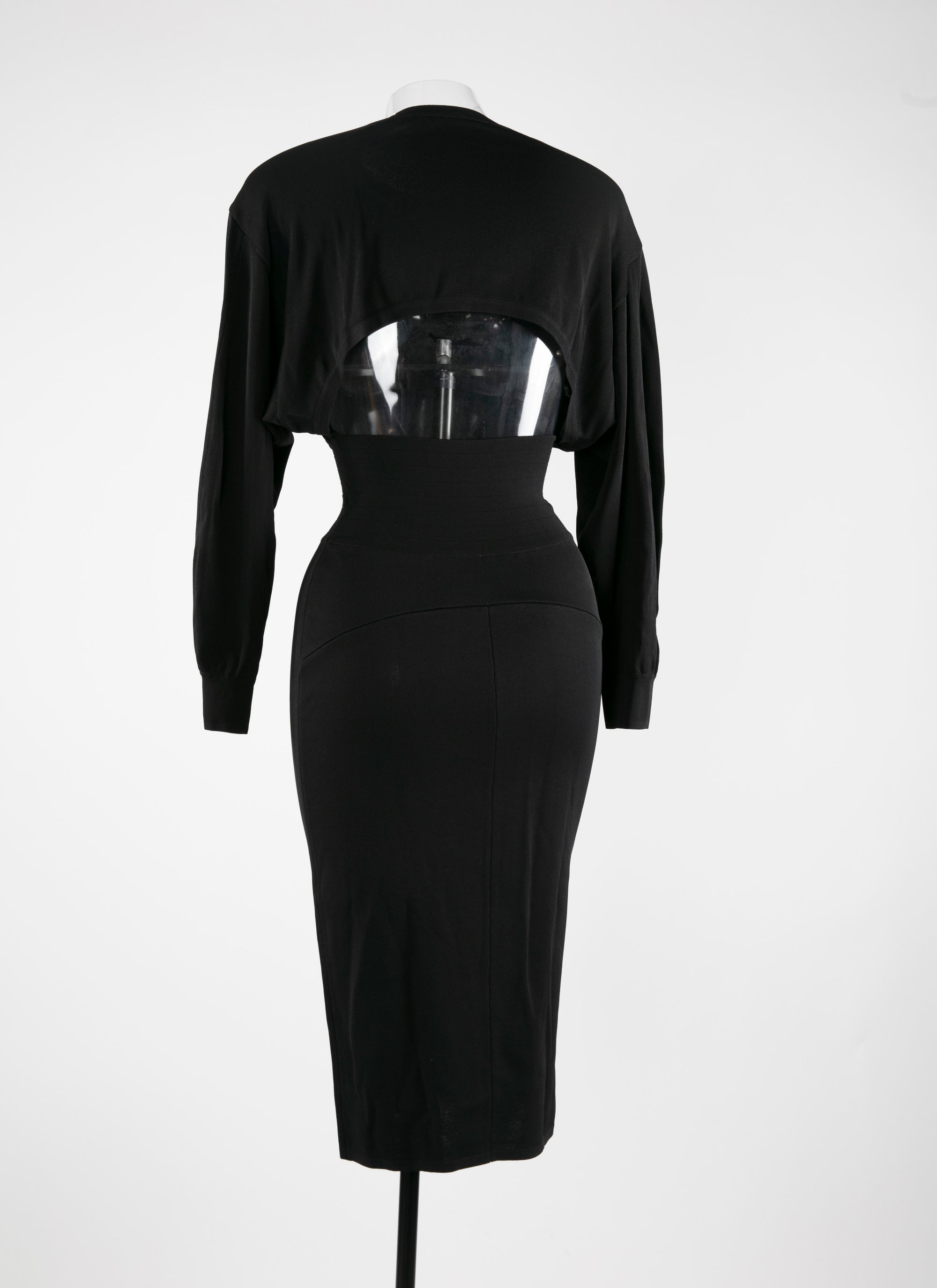 Robe à manches longues - Noir charbon