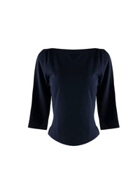 Pull à manches 3/4 en maille - Nuit