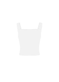 Top with thin straps - White