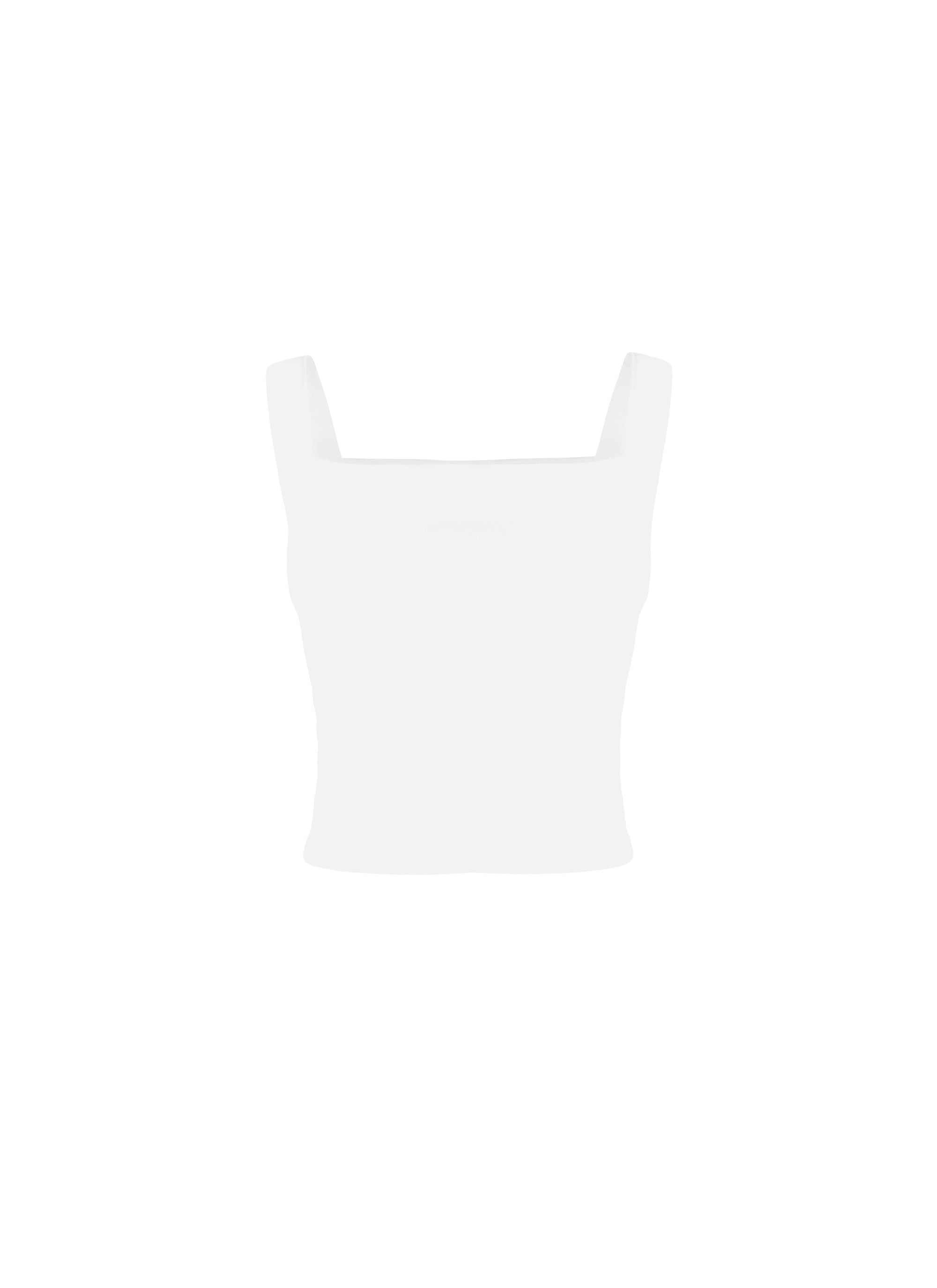 Top with thin straps - White