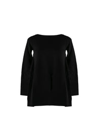 Long sleeve flowing top - Black intense