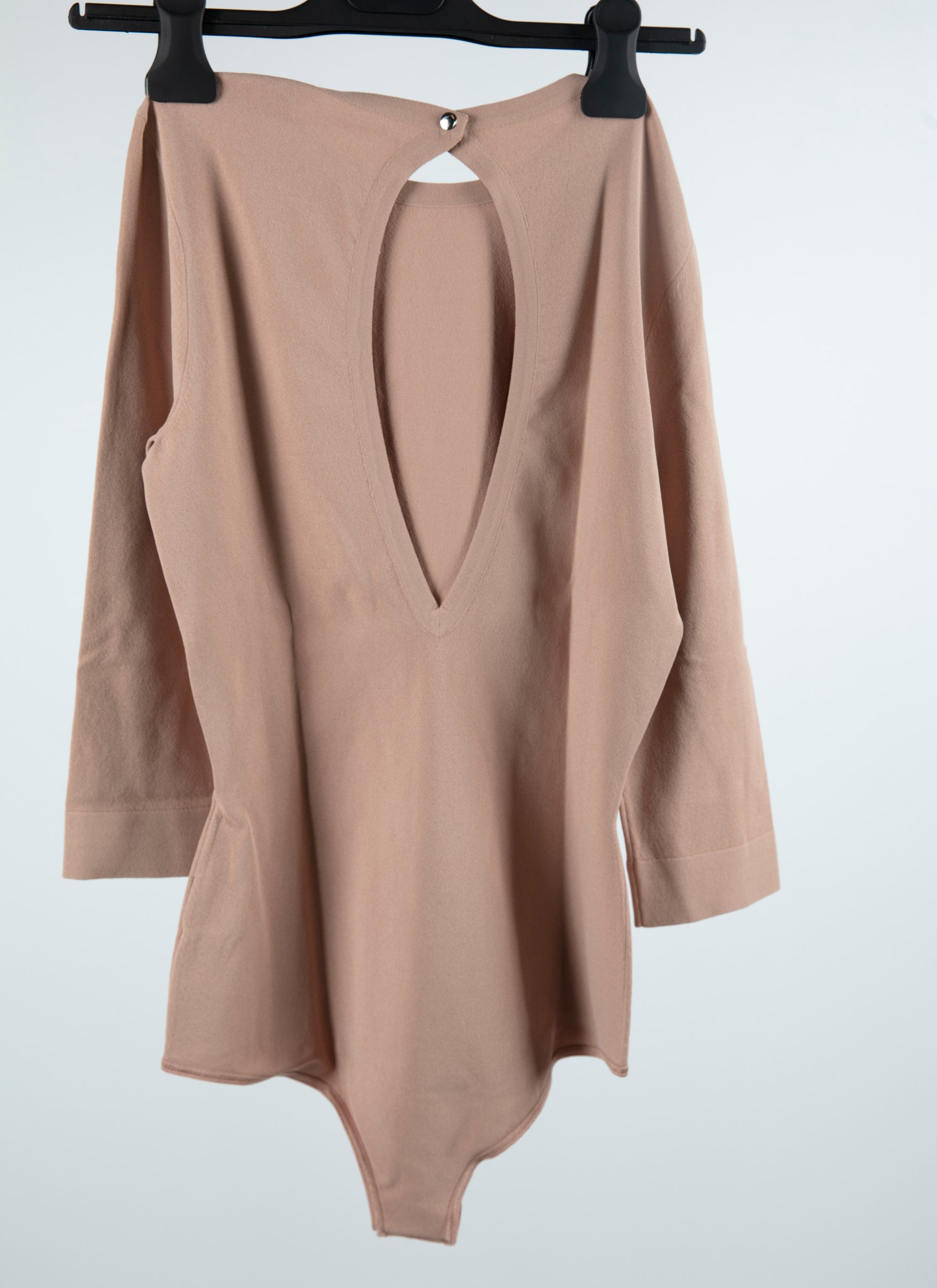 3/4 sleeve bodysuit - Flesh