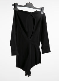 3/4 sleeve bodysuit - Black intense