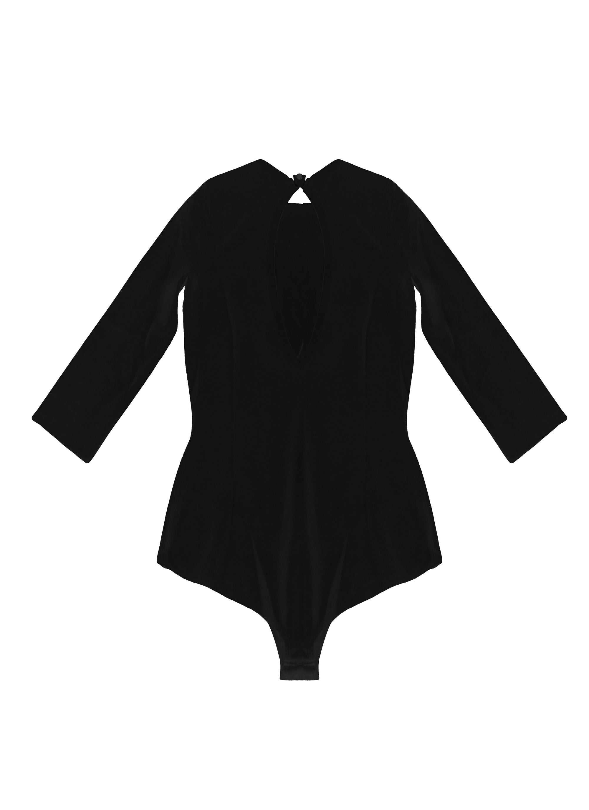 3/4 sleeve bodysuit - Black intense