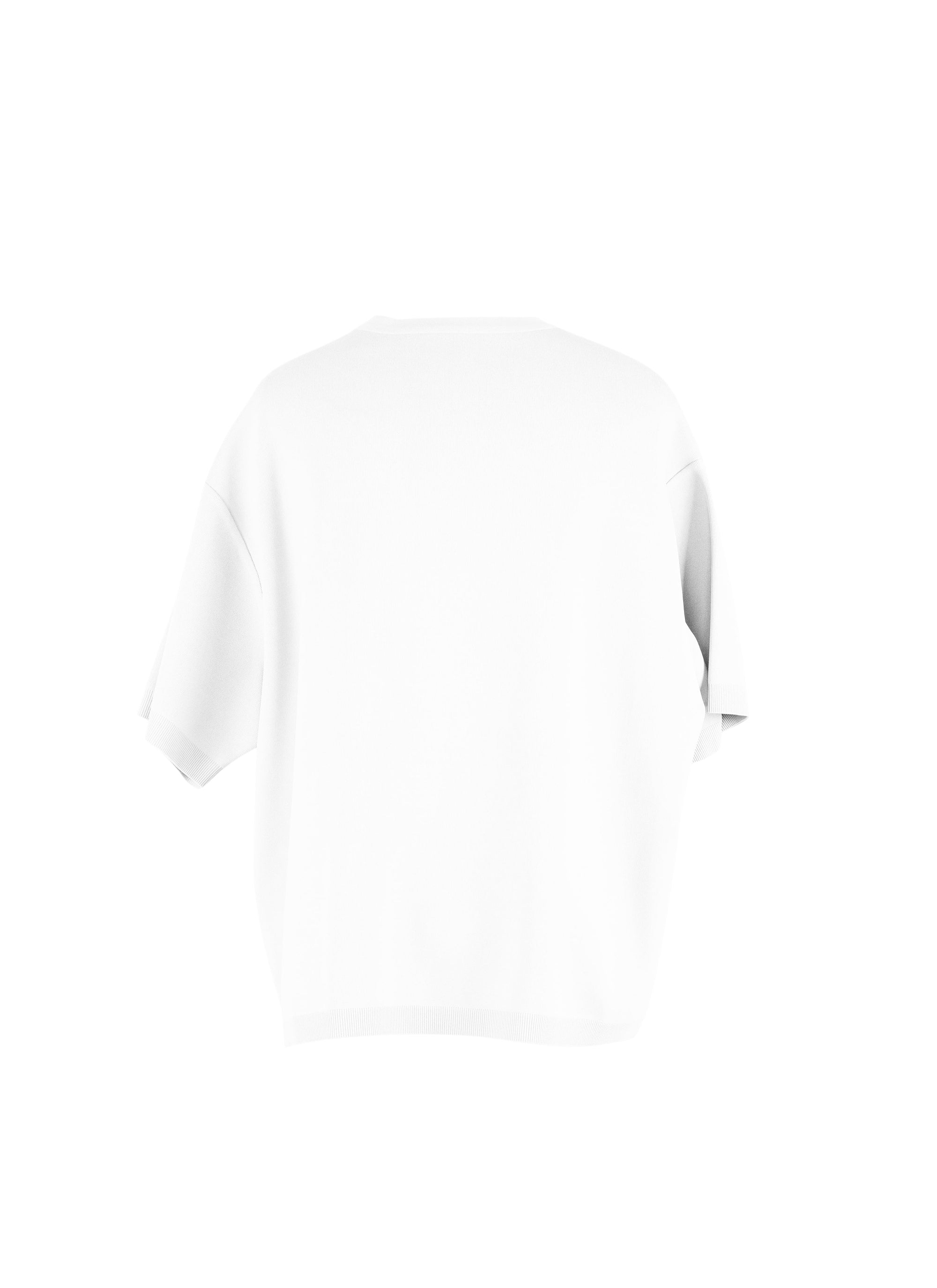 Pull oversize en maille - Blanc