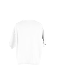 Oversized knitted jumper - White
