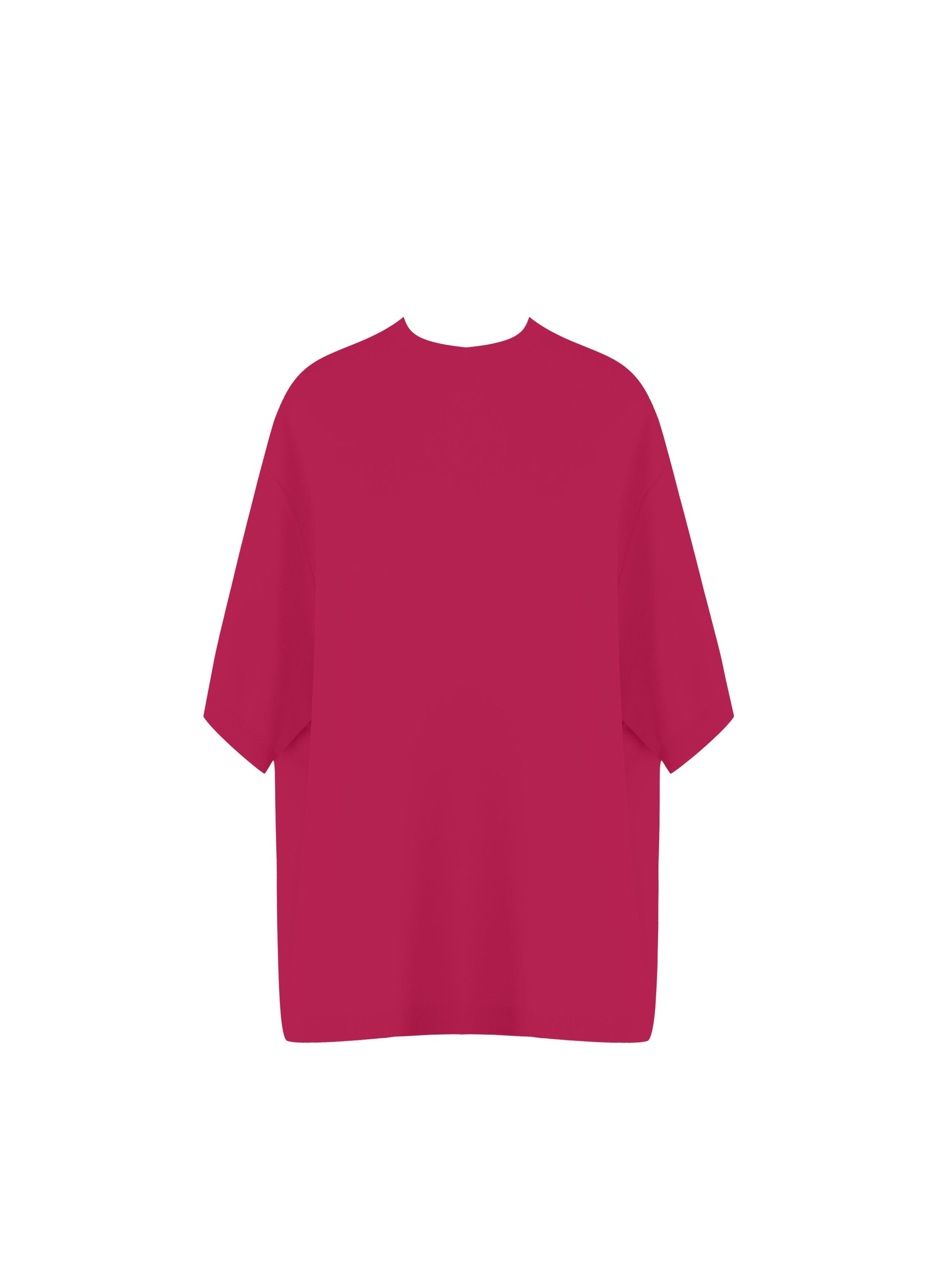 Oversized knitted jumper - Magenta