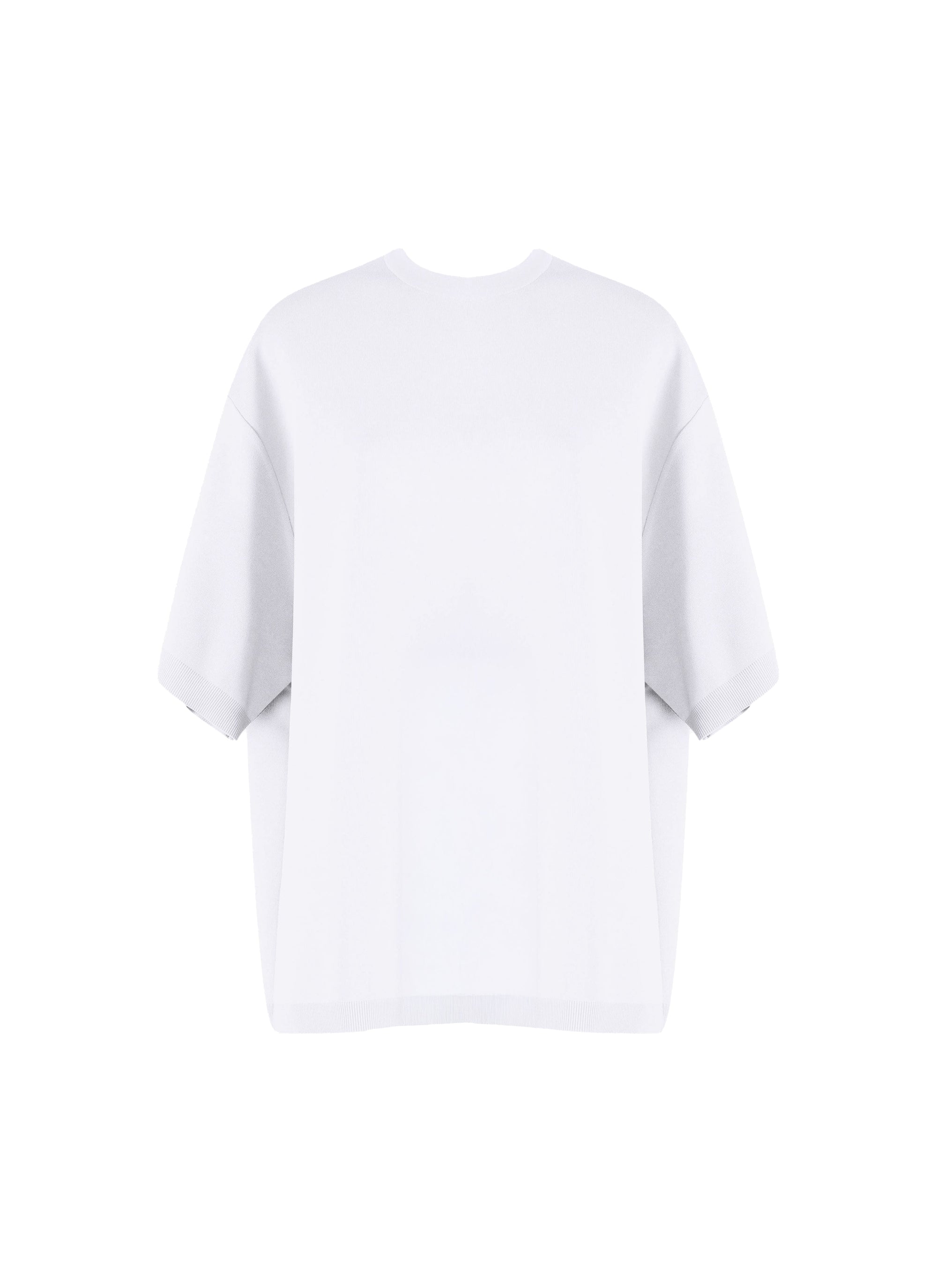 Oversized knitted jumper - White