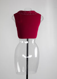 Delphi sleeveless top - Magenta