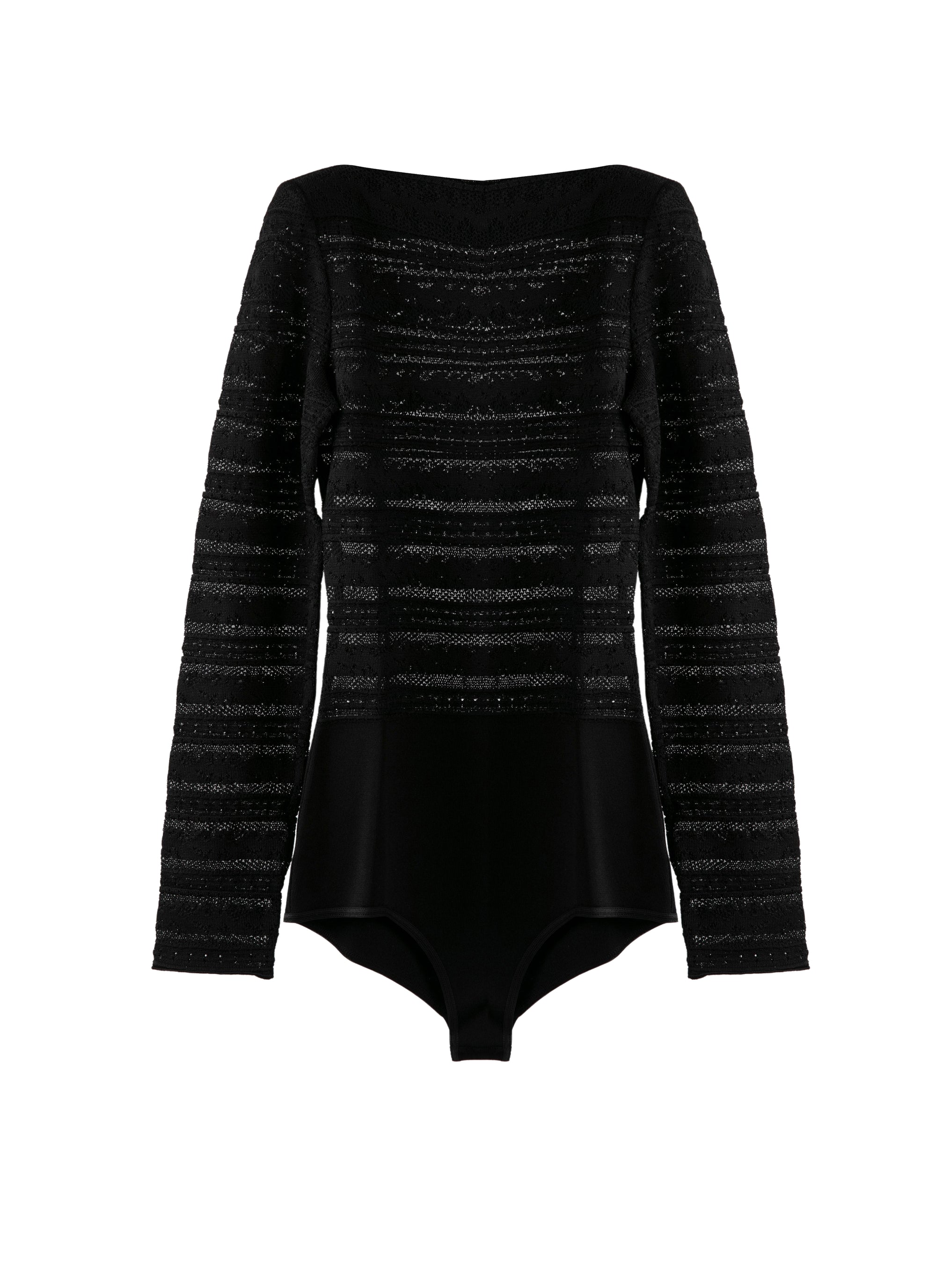 Psyche long sleeve bodysuit - Black