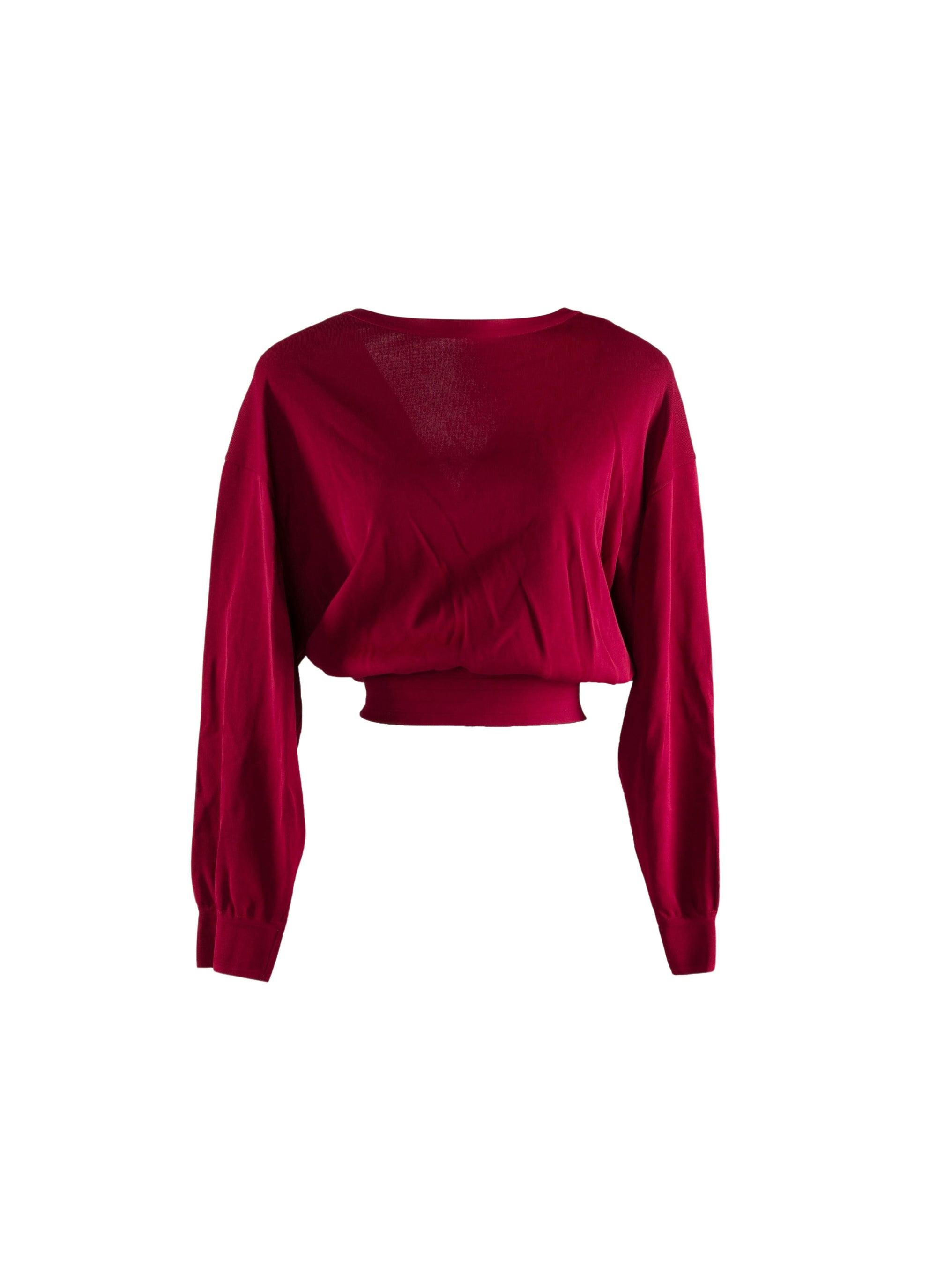 Pull à manches chauve-souris Iconique en maille - Magenta