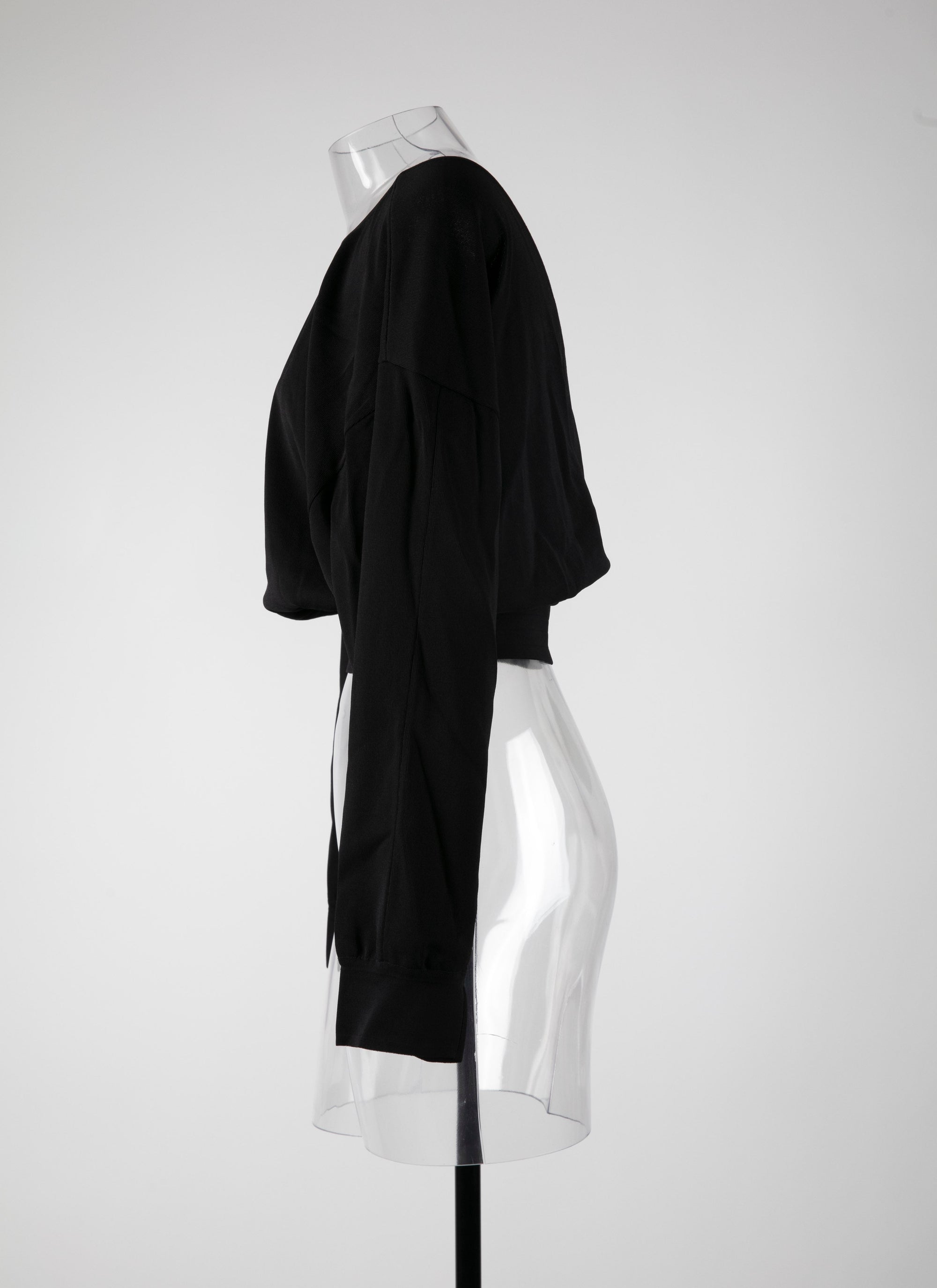 Pull à manches chauve-souris Iconique en maille - Noir