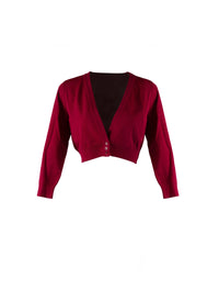 Cardigan à manches longues en maille - Magenta