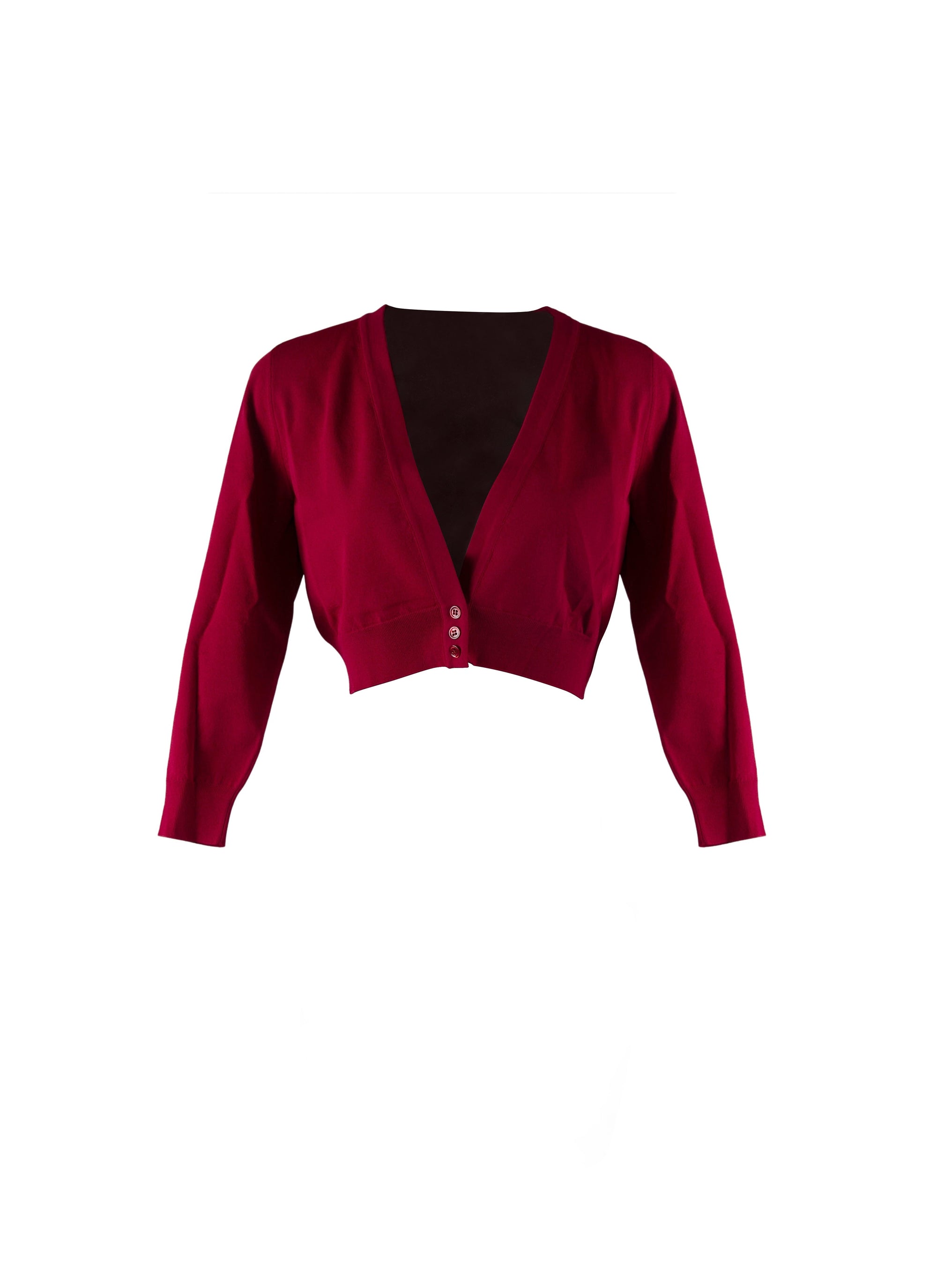 Cardigan à manches longues en maille - Magenta