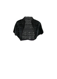 Bolero à manches courtes - Noir