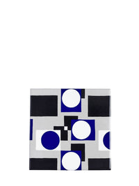 Socle Motif Bleu en céramique - Bleu
