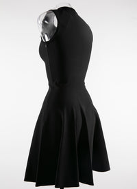 Uniform sleeveless dress - Black intense