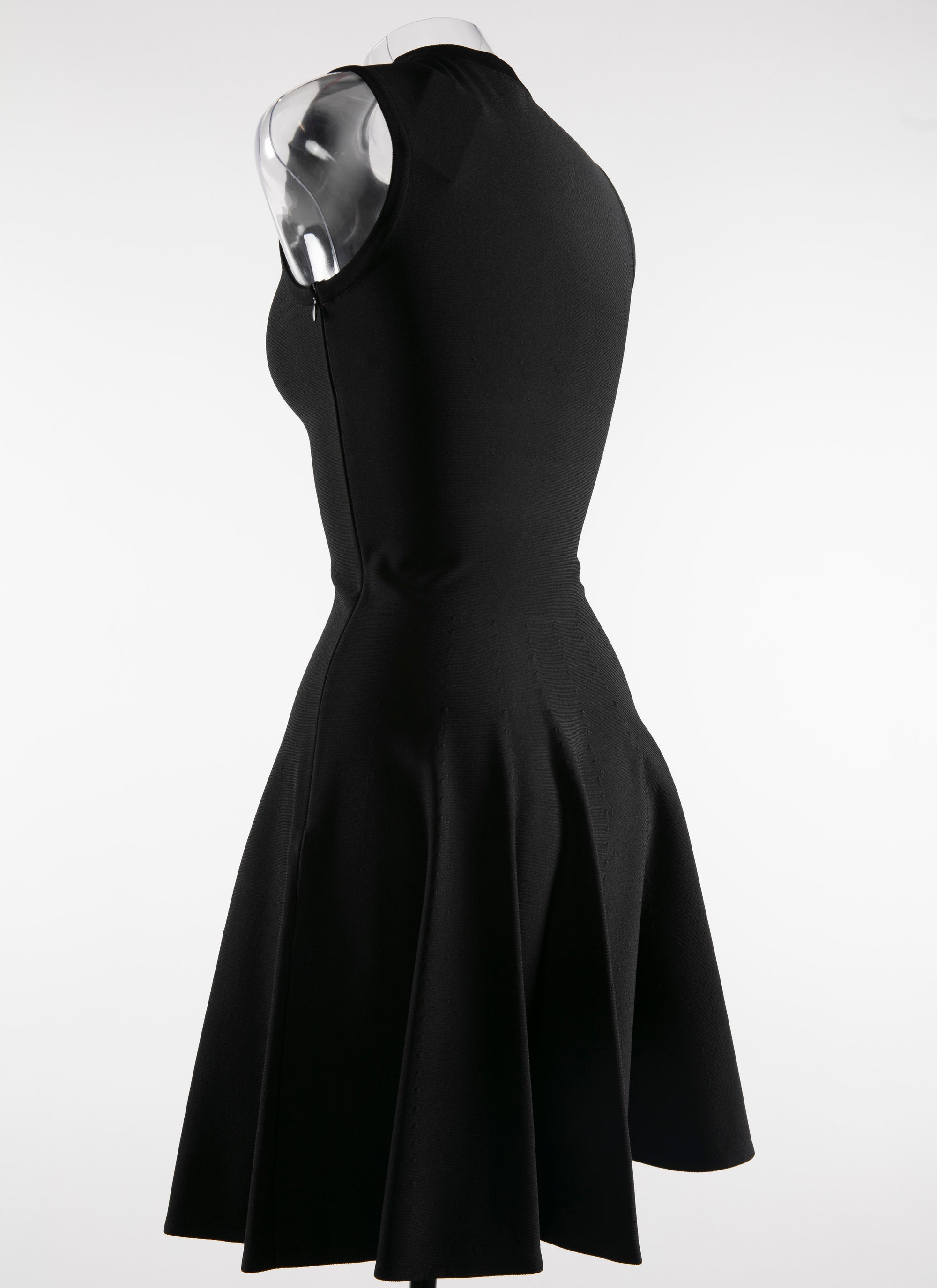 Uniform sleeveless dress - Black intense