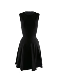 Uniform sleeveless dress - Black intense