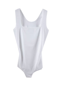 Sleeveless bodysuit - White