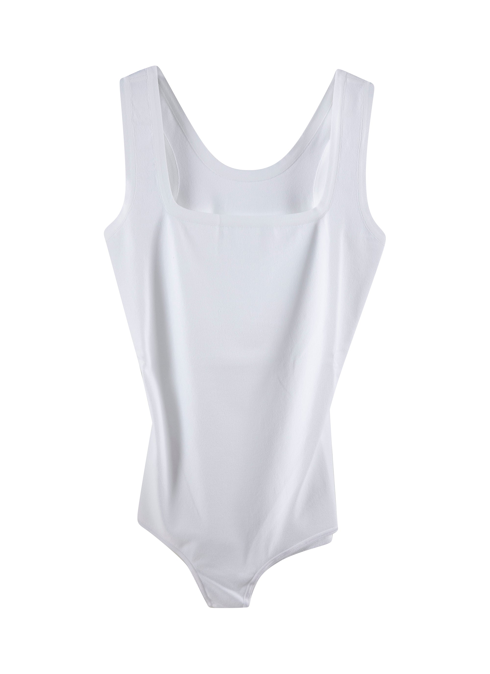 Sleeveless bodysuit - White