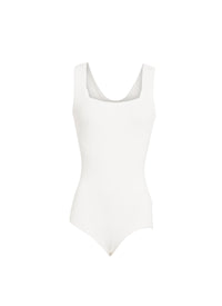 Sleeveless bodysuit - White