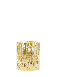 Alphabet candle jar