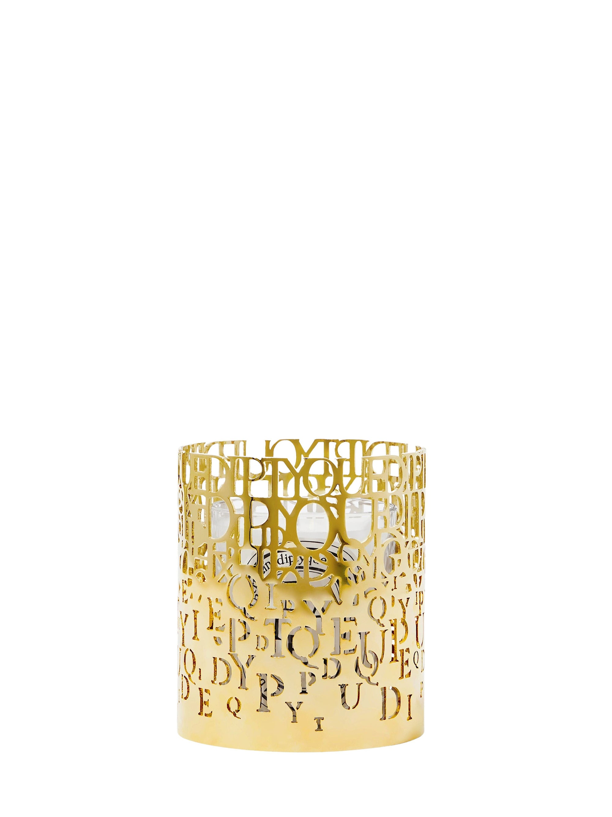 Alphabet candle jar