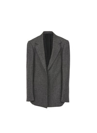 Double breasted jacket in wool - Mottled grey