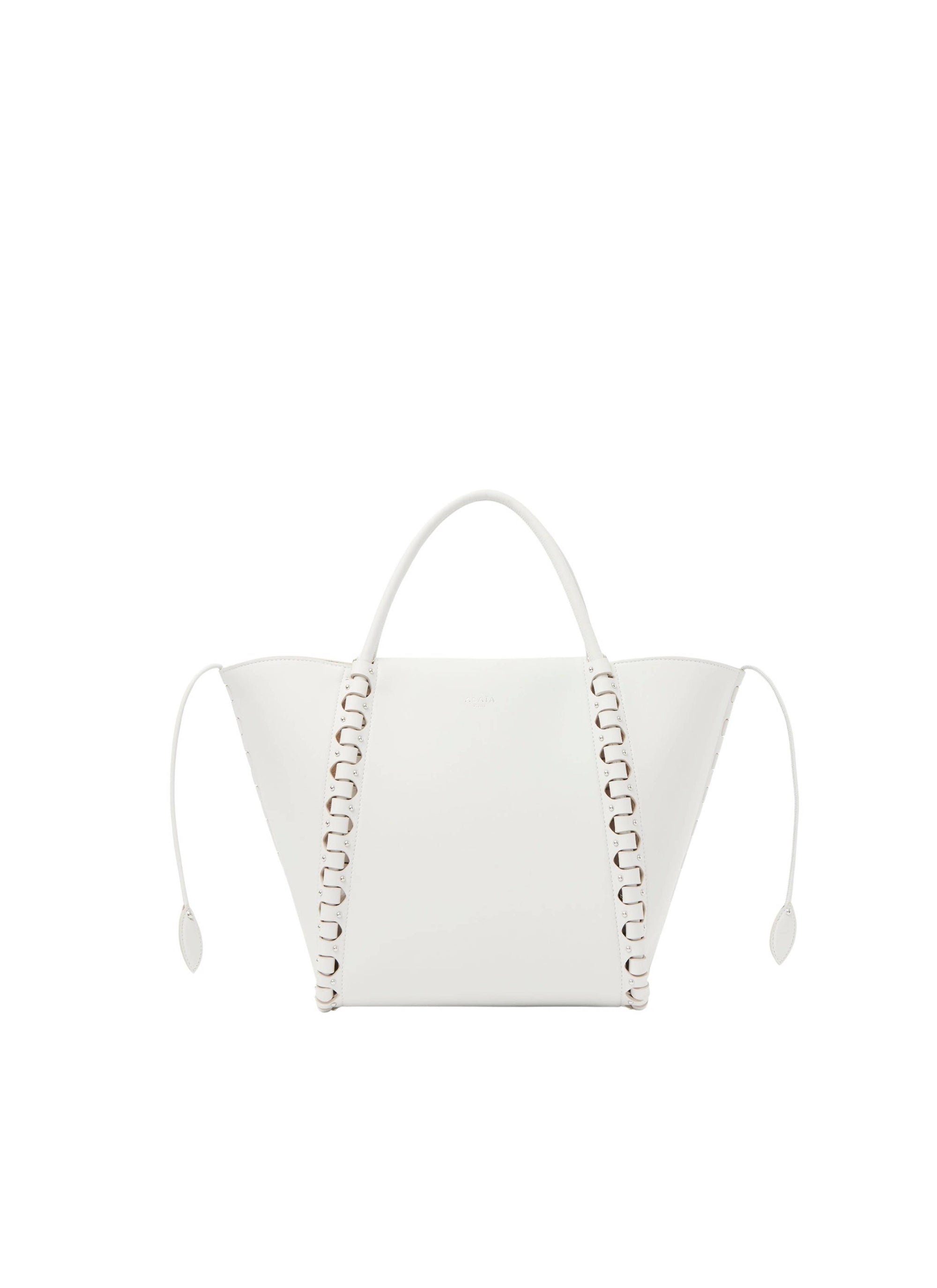 Leather shoulder bag Le Hige - Optic White