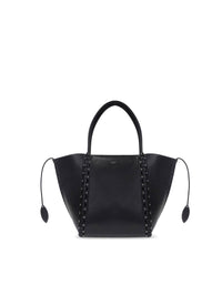 Sac porté épaule Le Hige en cuir - Noir